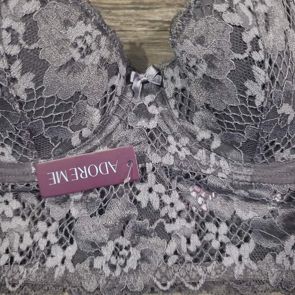 Adore Me Sexy Lace Gray Bra 34b